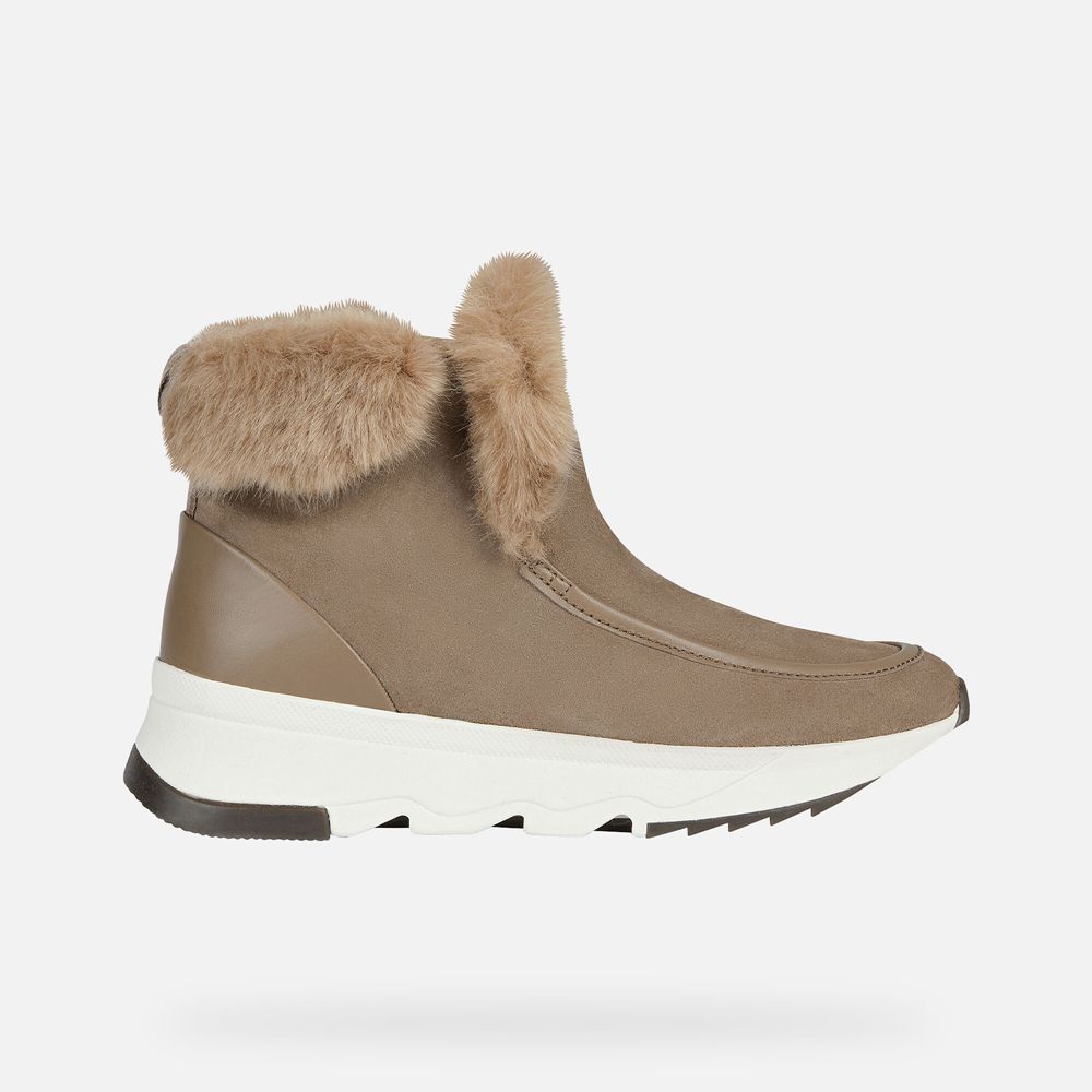 Geox Bayan Ankle Bot Koyu Bej Rengi - Falena Abx - KCX-942305